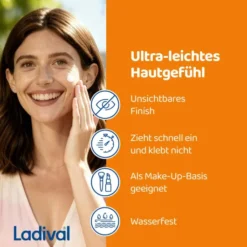 Ladival empfindliche und normale Haut Sonnenschutz-Lotion Gesicht LSF 50+ 50 ml