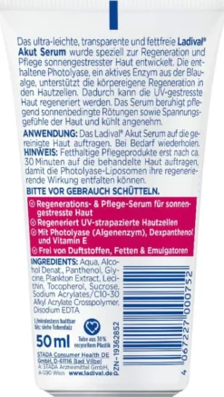 Ladival Sonnengestresste Haut Akut Serum Für das Gesicht 50 ml