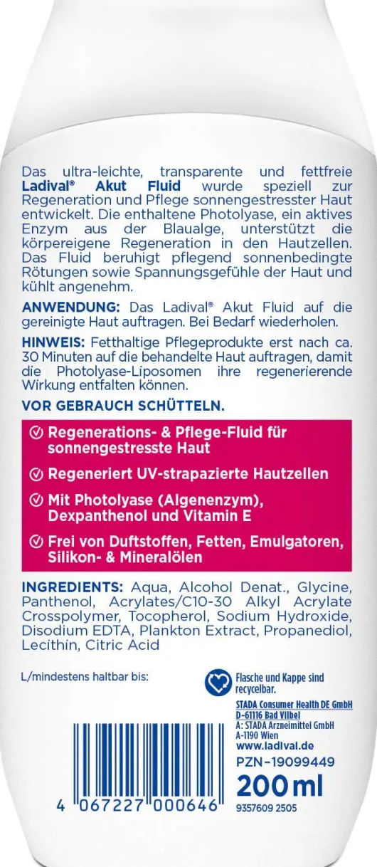 Ladival sonnengestresste Haut Akut Fluid 200 ml