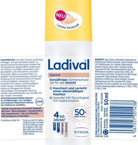 Ladival Sonnenschutz-Gel getönt LSF 50+ 50 ml