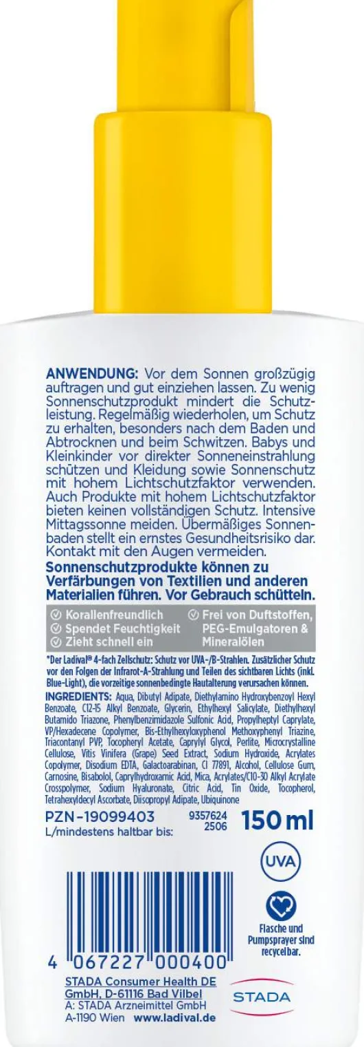 Ladival trockene Haut Sonnenschutz LSF 50+ 150 ml