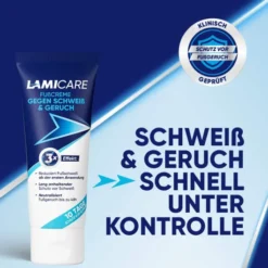 LamiCare Fußcreme gegen Schweiß & Geruch 75 ml