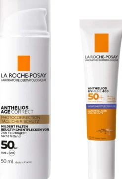 La Roche Posay Anthelios Age Correct Creme LSF 50 50 ml + gratis La Roche Posay Anthelios Anti-Pigment Fluid 15 ml