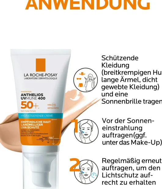 La Roche Posay Anthelios Hydratisierende getönte BB Creme UVMune 400LSF 50+ 50 ml