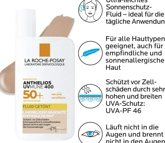 La Roche Posay Anthelios Invisible Fluid Getönt UVMune 400 LSF 50+ 50 ml