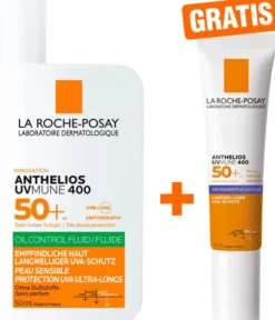 La Roche Posay Anthelios Oil Control Fluid UV Mune 400 LSF 50+ 50 ml + gratis La Roche Posay Anti-Pigment Fluid 15 ml