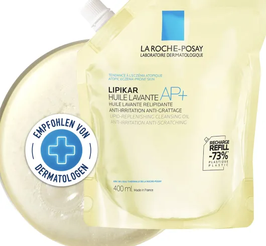La Roche Posay Lipikar Dusch- und Badeöl AP+ Nachfüllpack 400 ml