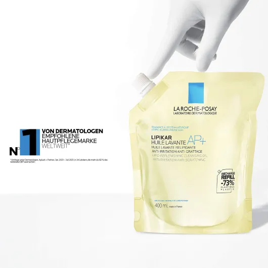 La Roche Posay Lipikar Dusch- und Badeöl AP+ Nachfüllpack 400 ml
