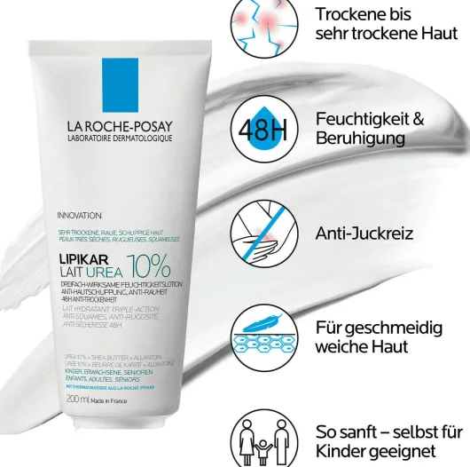 La Roche Posay Lipikar Lait Urea 10% 200 ml Milch