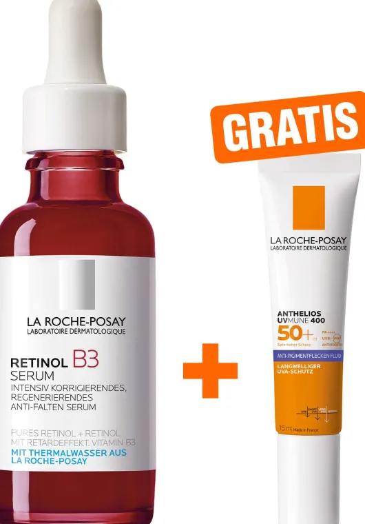 La Roche Posay Retinol B3 Serum 30 ml + gratis Anthelios Anti-Pigment Fluid 15 ml
