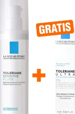 La Roche Posay Toleriane Sensitive 40 ml Fluid + gratis Dermallergo Augencreme 2 ml