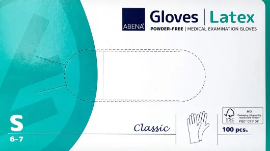 Latex-Handschuhe Classic Unster.Puderfrei S Natur
