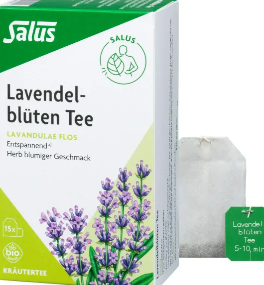 Lavendelblüten Tee Bio Salus 15 Filterbeutel