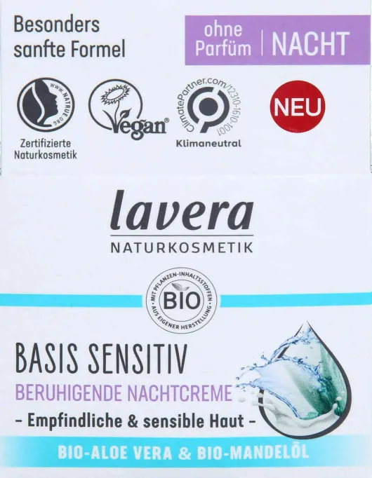 Lavera Basis Sensitiv Beruhigende Nachtcreme 50 ml