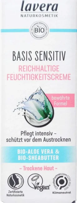 Lavera Basis Sensitiv Reichhaltige Feuchtigkeitscreme 50 ml