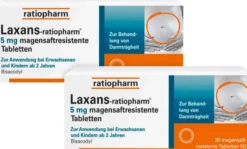Laxans-ratiopharm 5 mg 2 x 30 magensaftresistente Tabletten