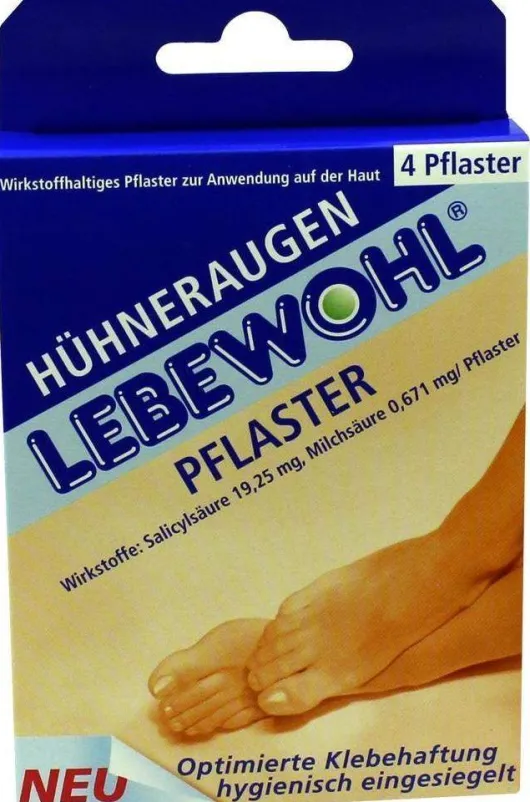 Lebewohl Hühneraugenpflaster Normal 4 Pflaster