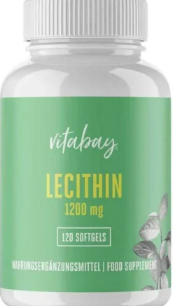 Lecithin 1200 mg Sojalecithin+vit.E Vegan 120 Weichkapseln