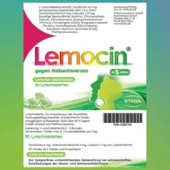 Lemocin gegen Halsschmerzen 50 Lutschtabletten
