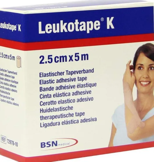 Leukotape K 2,5cm Hautfarben
