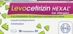 Levocetirizin Hexal bei Allergien 5 mg 18 Filmtabletten