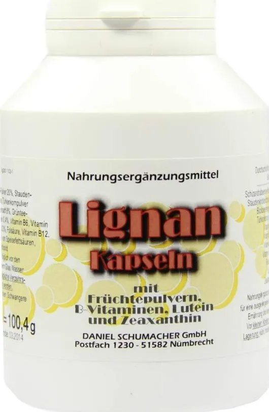 Lignan Kapseln Mit Fruchtpulvern und B-Vitaminen