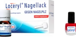 Loceryl Nagellack gegen Nagelpilz 3 ml Direktapplikator + gratis Nagellack rot 1 Stück