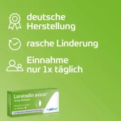 Loratadin Axicur 10 mg 7 Tabletten