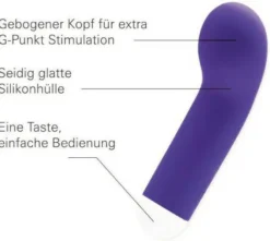 LUBEXXX G-Spot Vibrationsmassager wiederaufladbar in lila 1 Stück