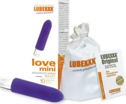 LUBEXXX Love Mini Massager wiederaufladbar in lila 1 Stück