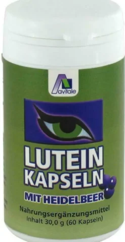 Lutein 60 Kapseln 6 mg + Heidelbeer