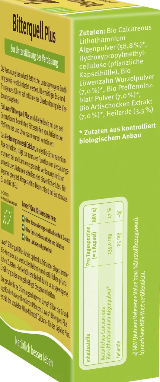 Luvos Heilerde Bio Bitterquell Plus 30 Kapseln