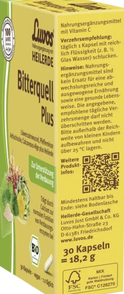 Luvos Heilerde Bio Bitterquell Plus 30 Kapseln