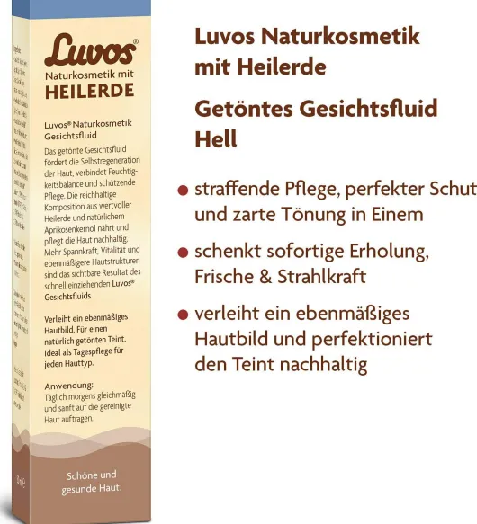 Luvos Naturkosmetik Getöntes Gesichtsfluid Hell 50 ml