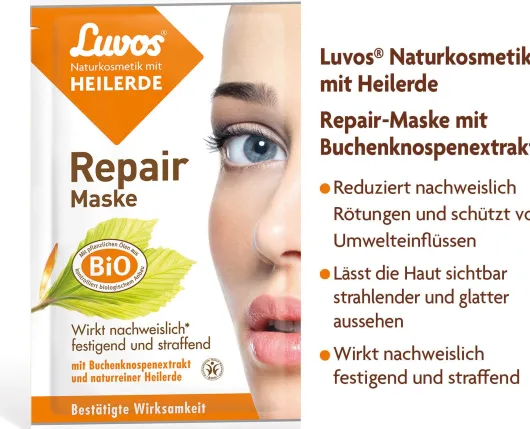 Luvos Naturkosmetik Heilerde 2 X 7,5 ml Repair Maske