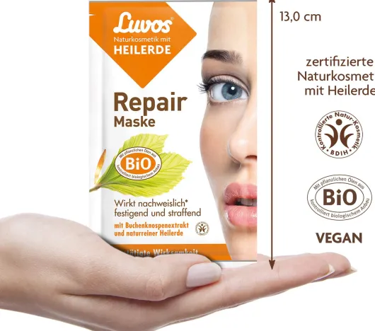 Luvos Naturkosmetik Heilerde 2 X 7,5 ml Repair Maske