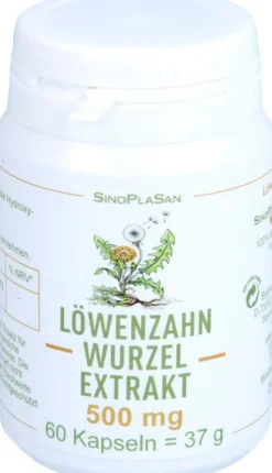 Löwenzahnwurzel Extrakt 500 mg Mono Kapseln 60 Stück