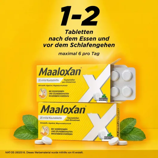 Maaloxan 25 mVal 2 x 100 Kautabletten