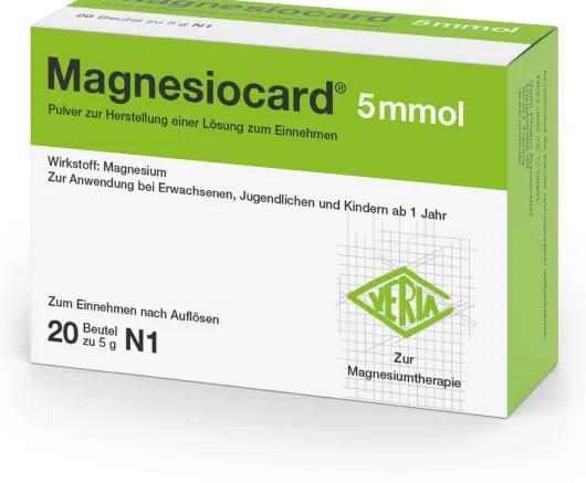 Magnesiocard 5 Mmol Pulver 20 Beutel