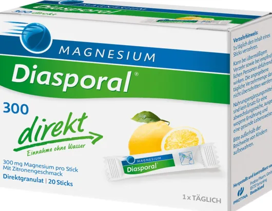 Magnesium Diasporal 300 Direkt 20 Sticks Granulat