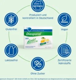 Magnesium Diasporal 300 Direkt 20 Sticks Granulat