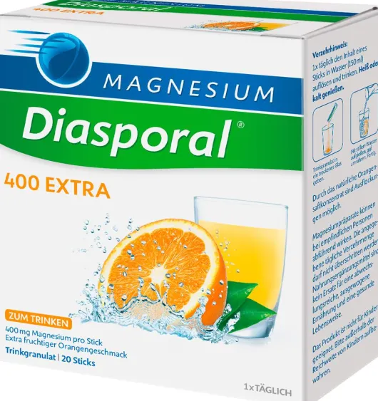 Magnesium Diasporal 400 Extra Trinkgranulat 20 Stück