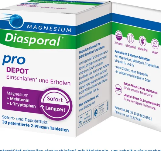 Magnesium Diasporal pro DEPOT Einschlafen + Erholen 30 Tabletten
