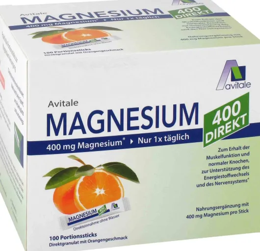 Magnesium 400 direkt Orange 100 Portionssticks