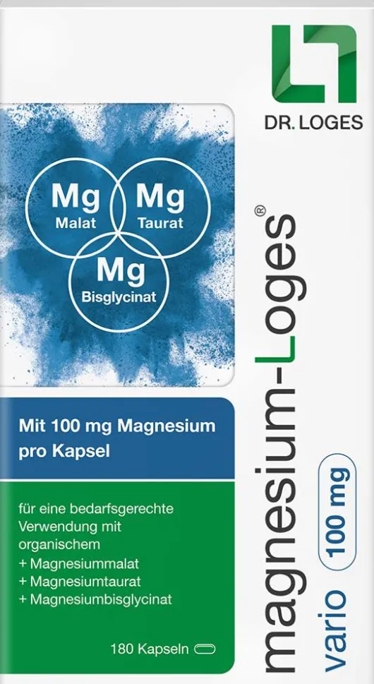 Magnesium-Loges Vario 100 mg 180 Kapseln