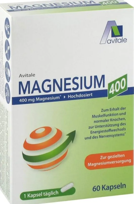 Magnesium 400 mg 60 Kapseln