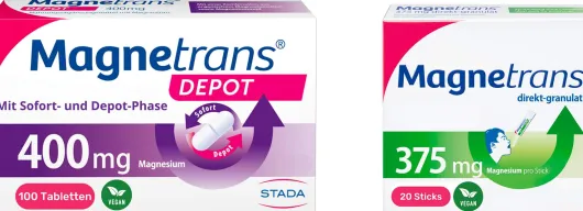 Magnetrans Depot 400 mg 100 Tabletten + gratis Magnetrans direkt 375 mg Granulat