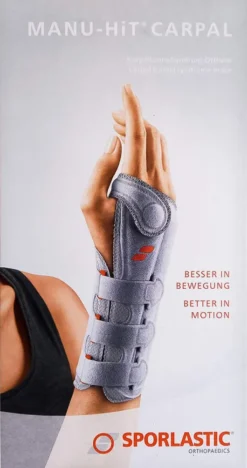 Manu-Hit Carpal Orthese Links Gr.L Schwarz 07233 1