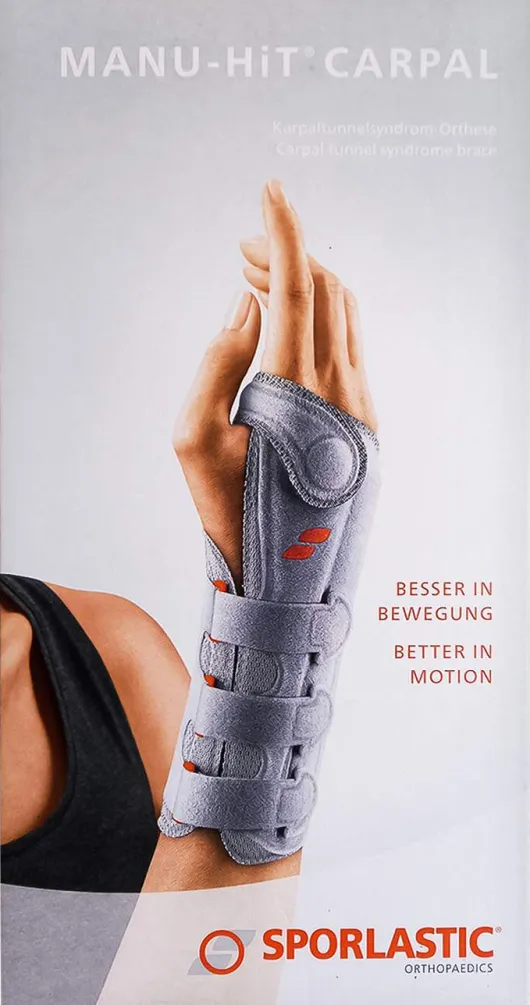 Manu-Hit Carpal Orthese Links Gr.L Schwarz 07233 1