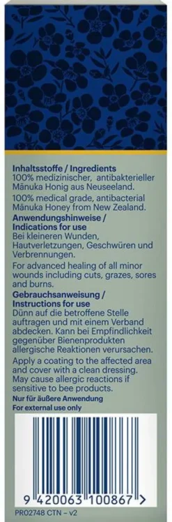 Manuka Health Wundheilhonig Tube 30 g